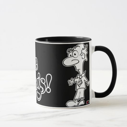 Ich hasse Morgens! -Tasse Tasse (Rechts)