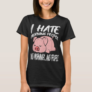 Ich hasse Morning People | Lazy Animal T-Shirt