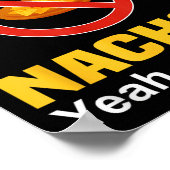 Ich hasse Nachos Shirt Funny mag Nachos Anti nicht Poster (Ecke)