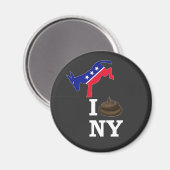 ich hasse New York Magnet (Vorderseite/Rückseite)