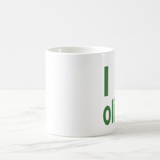 Ich hasse Oliven (grün) Verwandlungstasse (Mittel)