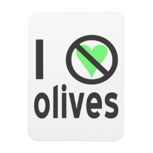 Ich hasse Oliven Keine Liebe Magnet