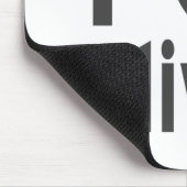 Ich hasse Oliven (schwarz) Mousepad (Ecke)