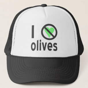Ich hasse Oliven (schwarz) Truckerkappe