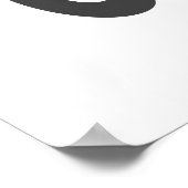 Ich hasse Olives Black Poster (Ecke)