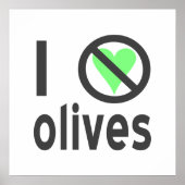 Ich hasse Olives Black Poster (Vorne)