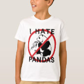 Ich hasse Pandas T-Shirt (Vorderseite)
