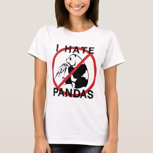 Ich hasse Pandas T-Shirt (Vorderseite)