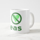 Ich hasse Peas I No Liebe Peas Jumbo-Tasse (Vorderseite Rechts)
