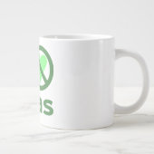Ich hasse Peas I No Liebe Peas Jumbo-Tasse (Rechts)