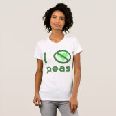 Ich hasse Peas I No Liebe Peas T-Shirt (Vorne ganz)