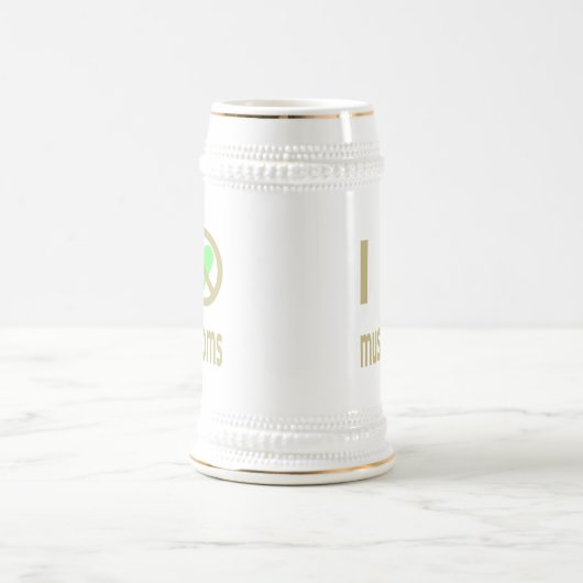 Ich hasse Pilze Bierglas (Mittel)