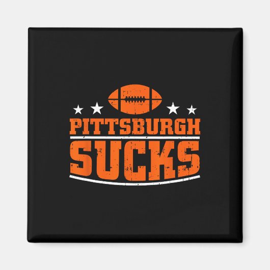 Ich hasse Pittsburgh Design Men Funny Pittsburg Magnet (Vorne)