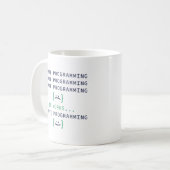 Ich hasse Programmierung Kaffeetasse (Vorderseite Links)