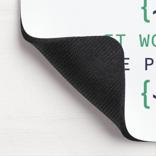 Ich hasse Programmierung Mousepad (Ecke)