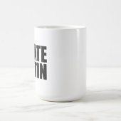 Ich hasse Putin Kaffeetasse (Mittel)