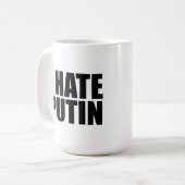 Ich hasse Putin Kaffeetasse (Vorderseite Links)