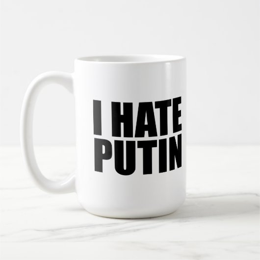 Ich hasse Putin Kaffeetasse (Links)
