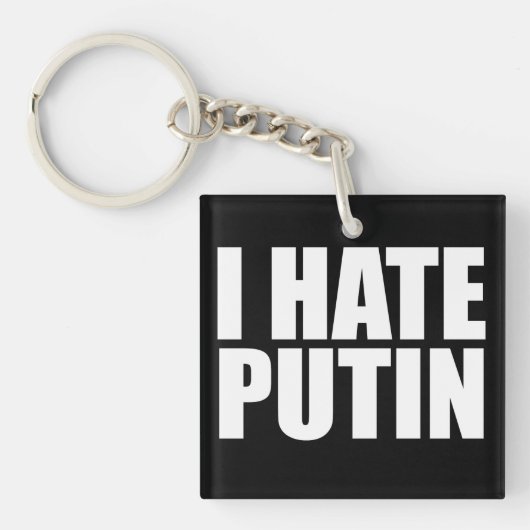 Ich hasse Putin Schlüsselanhänger (Vorderseite)