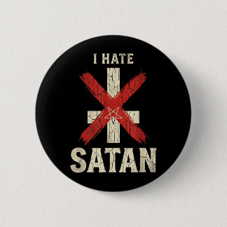 Ich hasse Satan Button