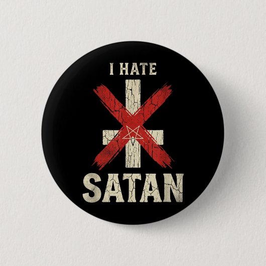 Ich hasse Satan Button (Vorderseite)