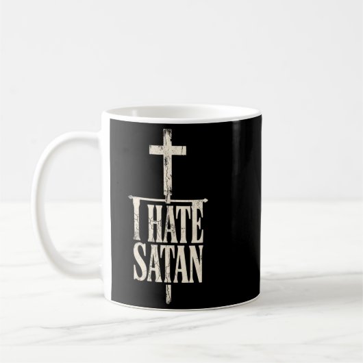 Ich hasse Satan Kaffeetasse (Links)