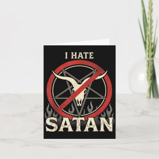 Ich hasse Satan Karte