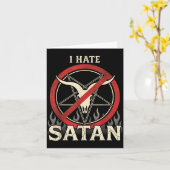 Ich hasse Satan Karte (Gelbe Blume)