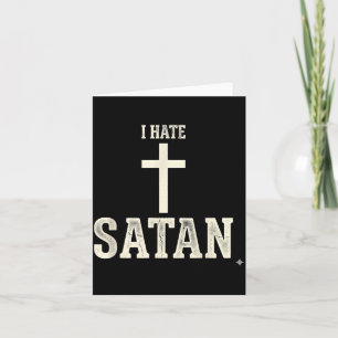 Ich hasse Satan Karte