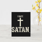 Ich hasse Satan Karte (Gelbe Blume)
