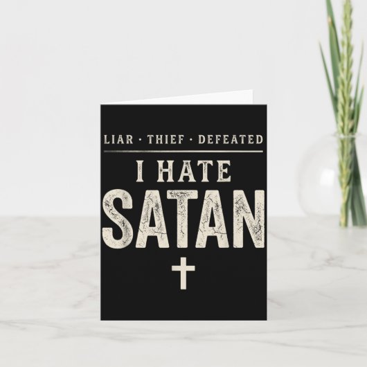 Ich hasse Satan Karte (Vorderseite)