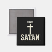 Ich hasse Satan Magnet (Vorderseite/Rückseite)