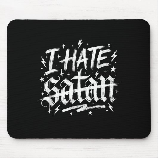Ich hasse Satan Mousepad (Vorne)
