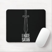 Ich hasse Satan Mousepad (Mit Mouse)