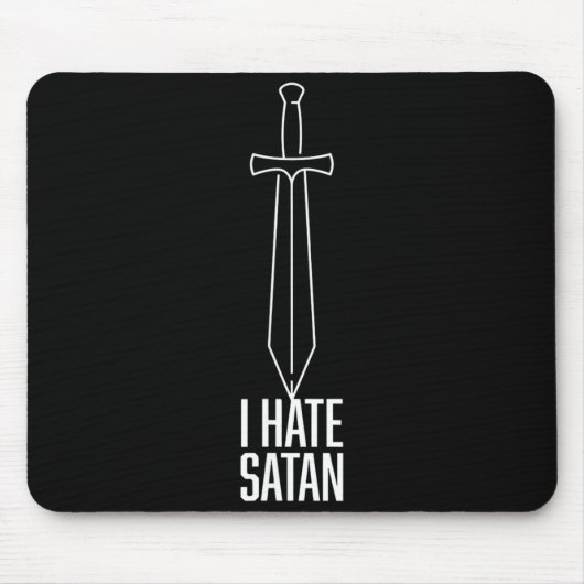 Ich hasse Satan Mousepad (Vorne)