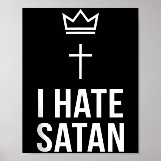 Ich hasse Satan Poster (Vorne)