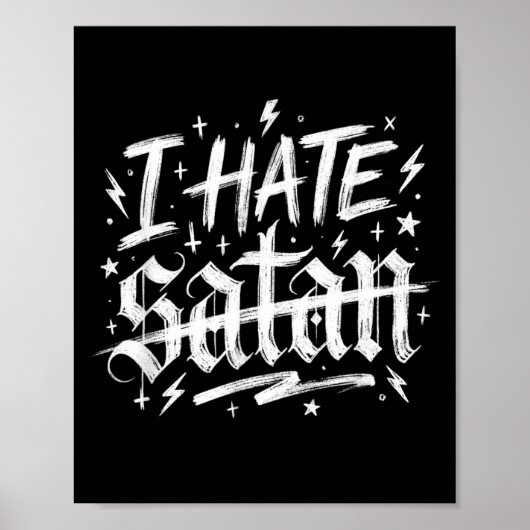 Ich hasse Satan Poster (Vorne)