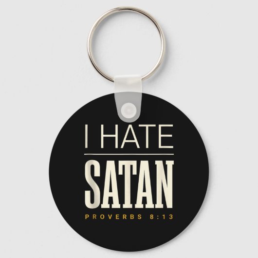 Ich hasse Satan Schlüsselanhänger (Vorderseite)