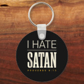 Ich hasse Satan Schlüsselanhänger (Vorderseite)