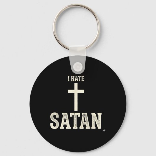 Ich hasse Satan Schlüsselanhänger (Vorderseite)