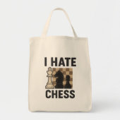 Ich hasse Schach Tragetasche (Vorne)