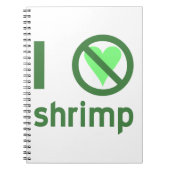 Ich hasse Shrimp Notizblock (Vorderseite)