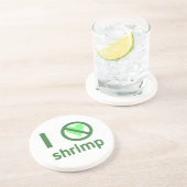 Ich hasse Shrimp Sandstein Untersetzer (Seite)