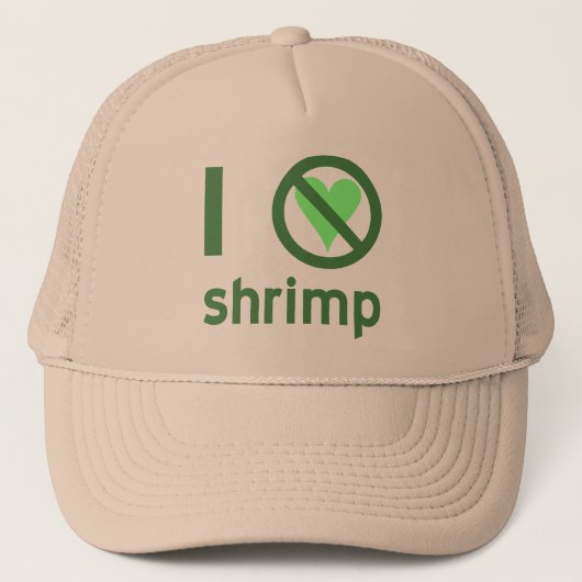 Ich hasse Shrimp Truckerkappe (Vorderseite)