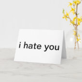 ich hasse Sie Grußkarte Karte (Gelbe Blume)
