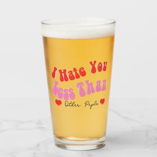 Ich hasse Sie Liebe Zitat Tasse (Vorne (Gefüllt))