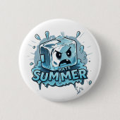 Ich hasse Sommer Button (Vorderseite)