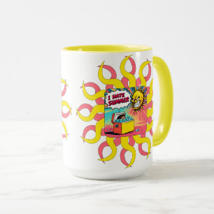 Ich hasse Sommer! Lustige Comic-Illustration Tasse