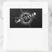 Ich hasse Sommer Rechteckiger Aufkleber (Tasche)