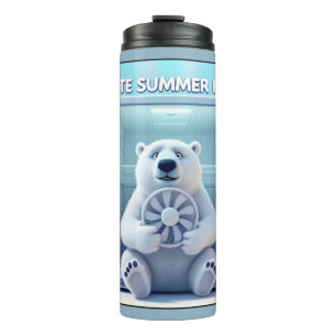 Ich hasse Sommerhitze - Süßer Eisbär im Kühlschran Thermosbecher